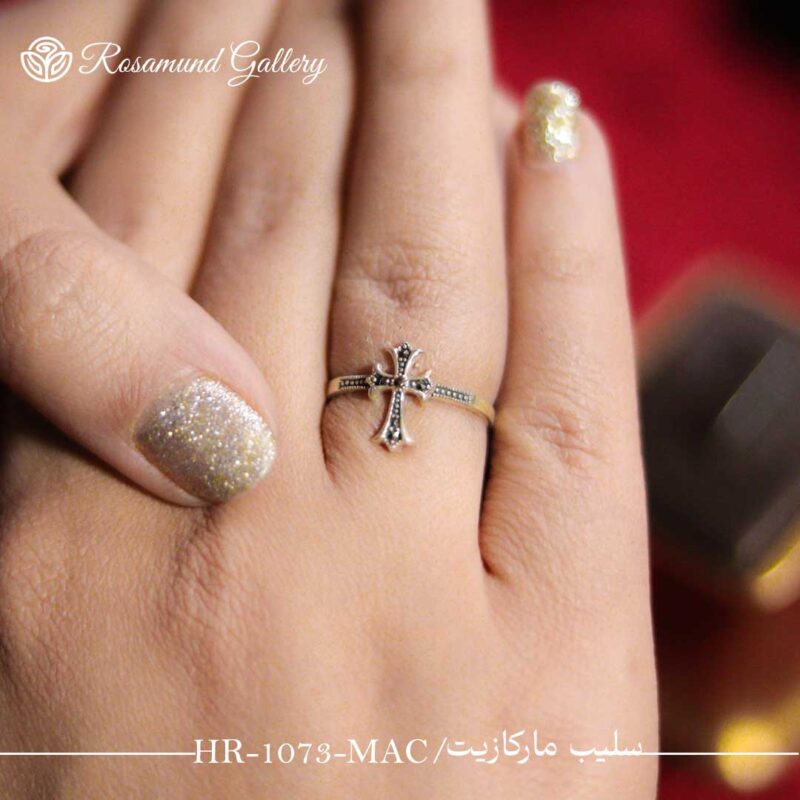 انگشتر نقره صلیب مارکازیت HR-1073-MAC - Image 1